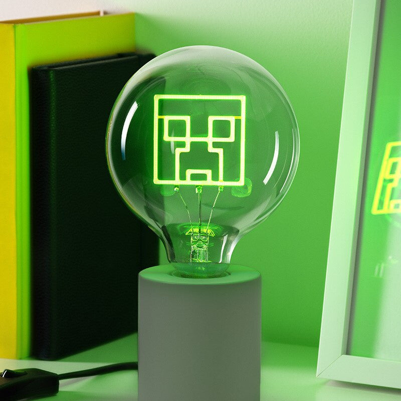 Minecraft Creeper Inspired LED Neon Bulb Light