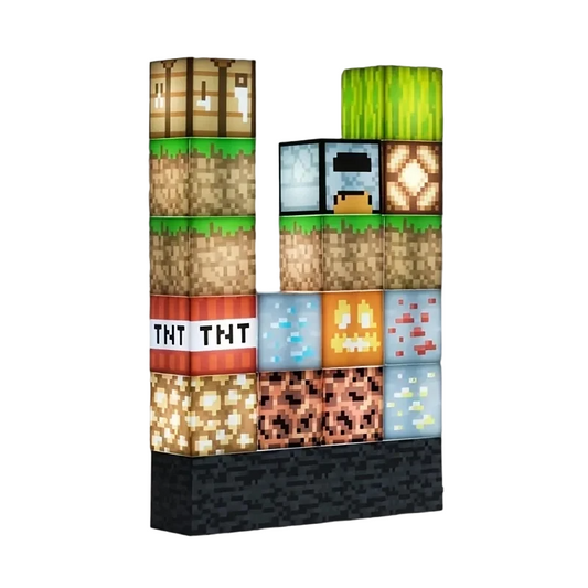Minecraft Building Block Kit which is internally illuminated and light up.