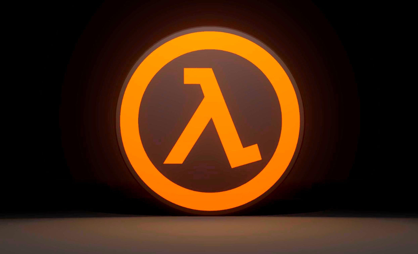 Valve Inspired Half-Life (1998) 3D Wall Sign, Desk Display, or Shelf Souvenir which is internally illuminated with high density LEDs and USB powered. Purchase available for limited time.