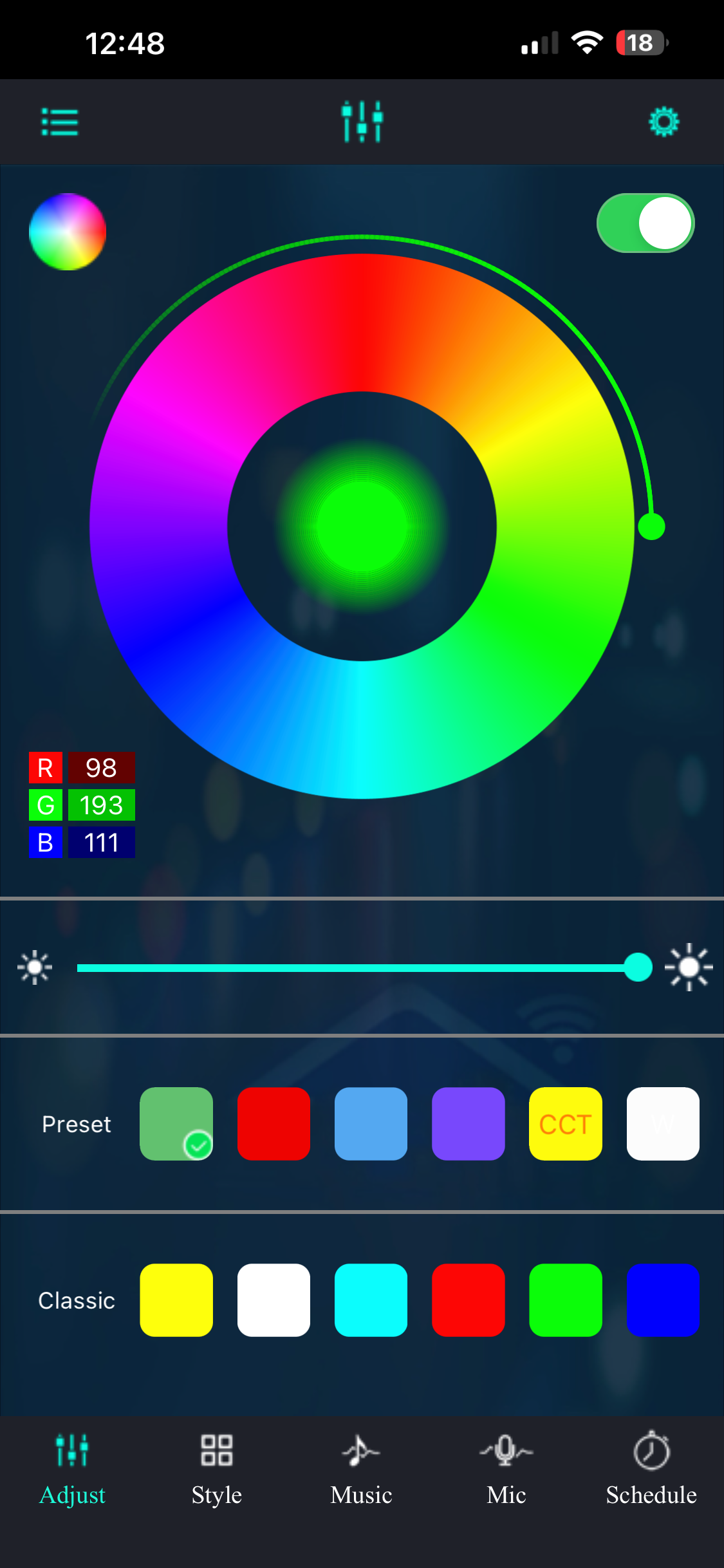 LED Controller Bluetooth Smartphone App Color & Customization feature for the 3D Wall Sign, Desk Display, or Shelf Souvenir which is internally illuminated with high density LEDs and USB powered. Purchase available for limited time.