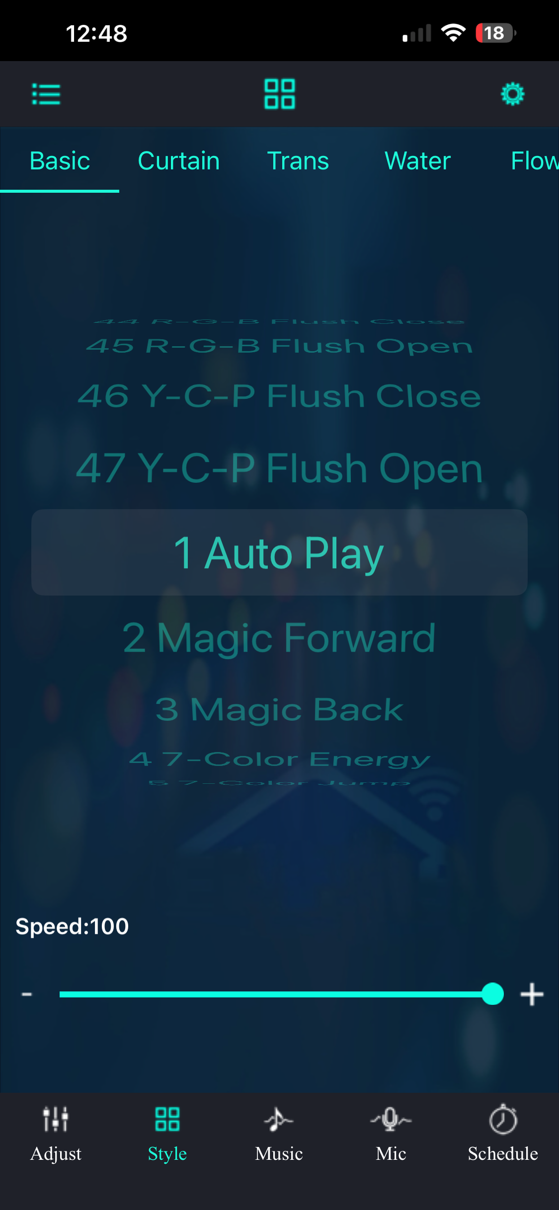 LED Controller Bluetooth Smartphone App Effect Presets for the 3D  Wall Sign, Desk Display, or Shelf Souvenir which is internally illuminated with high density LEDs and USB powered. Purchase available for limited time.