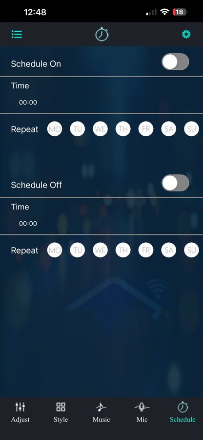 LED Controller App Scheduling feature for the 3D  Wall Sign, Desk Display, or Shelf Souvenir which is internally illuminated with high density LEDs and USB powered. Purchase available for limited time.