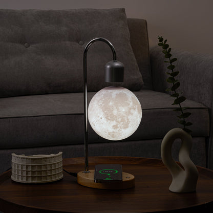 Levitation Hovering Moon Lamp - Internally illuminated