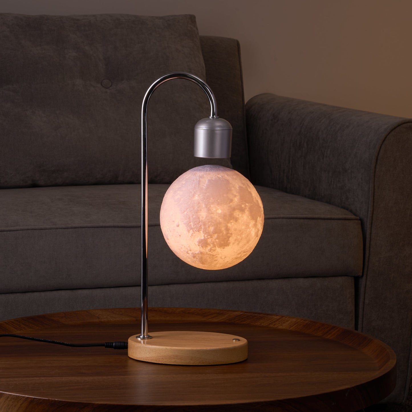 Levitation Hovering Moon Lamp - Internally illuminated