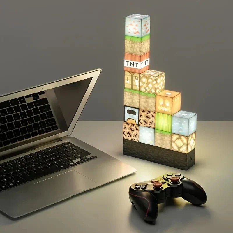 Minecraft Building Block Kit which is internally illuminated and light up.