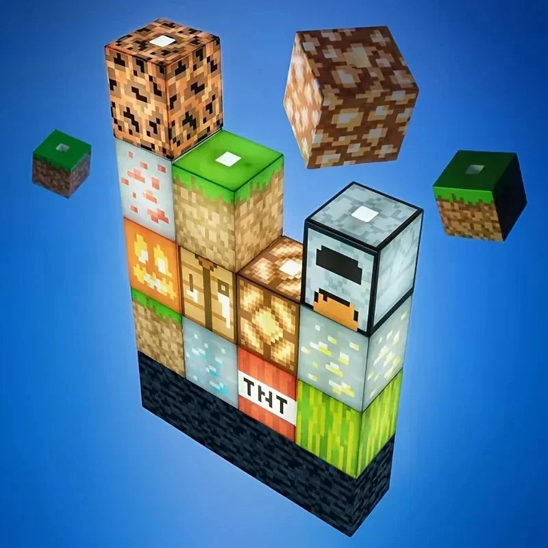 Minecraft Building Block Kit which is internally illuminated and light up.