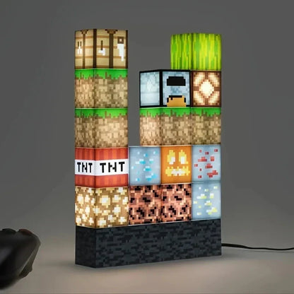 Minecraft Building Block Kit which is internally illuminated and light up.
