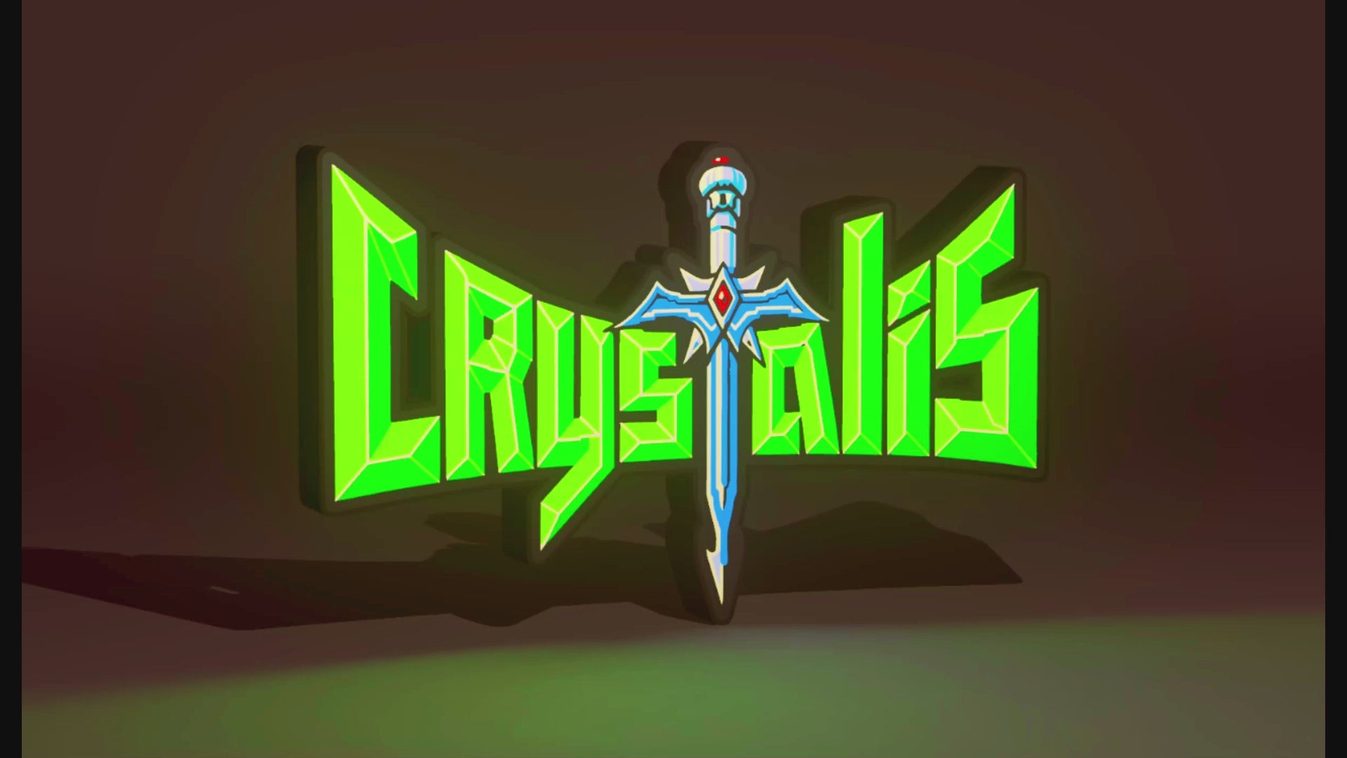 Crystalis (1990) Inspired 3D Wall Sign, Desk Display, or Shelf Souvenir which is internally illuminated with high density LEDs and USB powered. Purchase available for limited time.