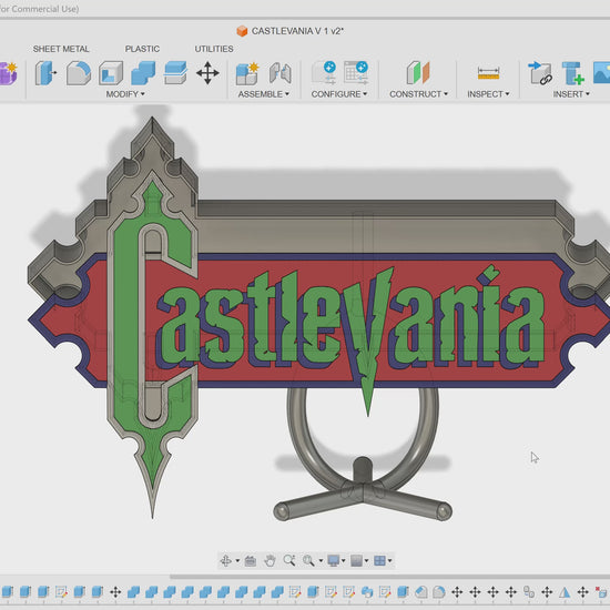 Castlevania (1986) Inspired 3D Wall Sign, Desk Display, or Shelf Souvenir which is internally illuminated with high density LEDs and USB powered. Purchase available for limited time.