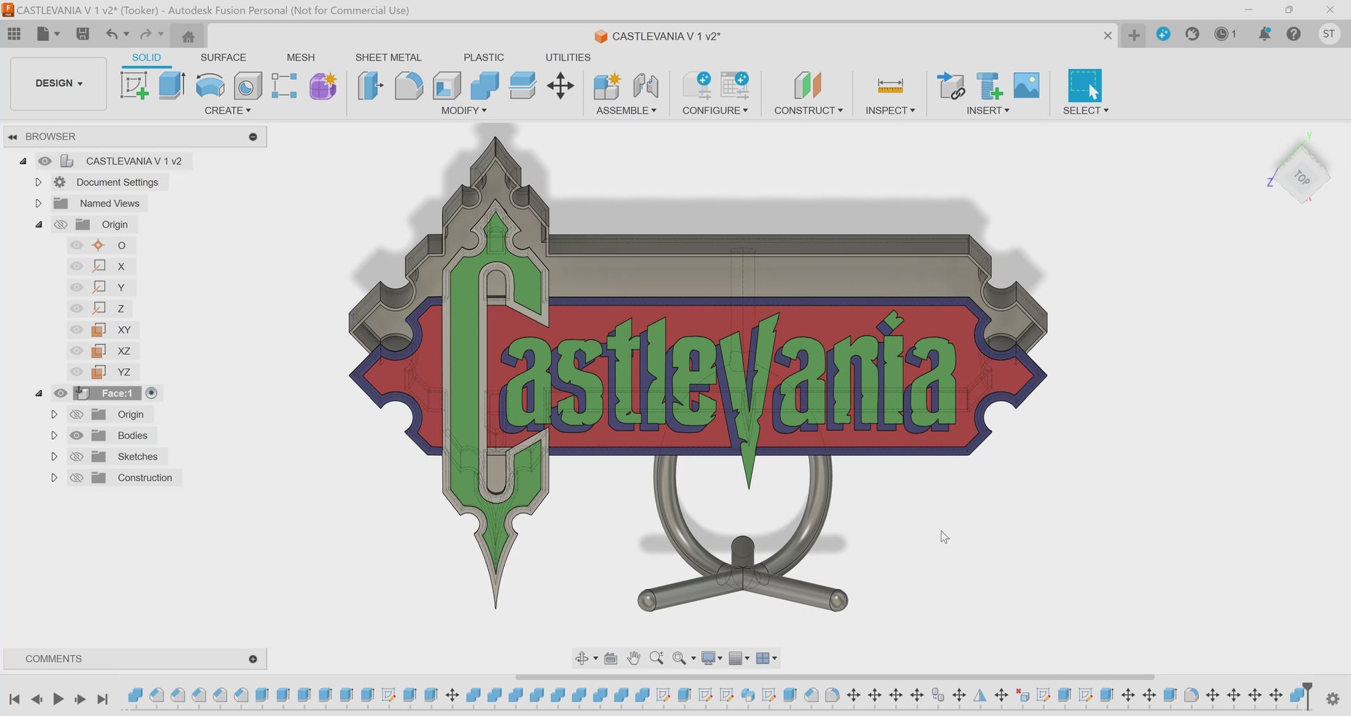 Castlevania (1986) Inspired 3D Wall Sign, Desk Display, or Shelf Souvenir which is internally illuminated with high density LEDs and USB powered. Purchase available for limited time.