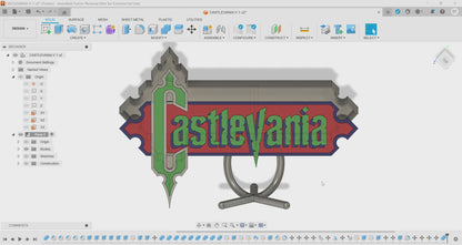 Castlevania (1986) Inspired 3D Wall Sign, Desk Display, or Shelf Souvenir which is internally illuminated with high density LEDs and USB powered. Purchase available for limited time.