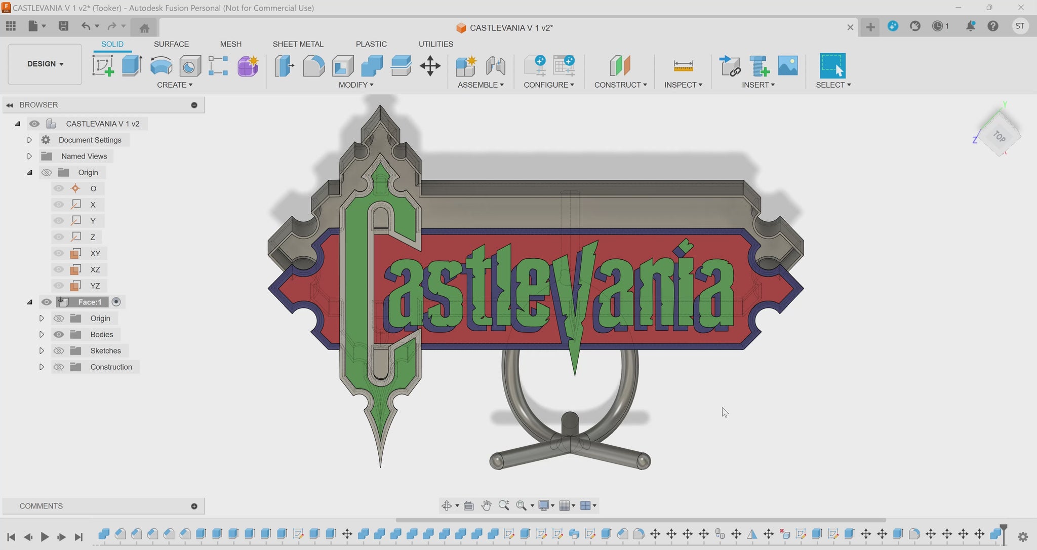 Castlevania (1986) Inspired 3D Wall Sign, Desk Display, or Shelf Souvenir which is internally illuminated with high density LEDs and USB powered. Purchase available for limited time.