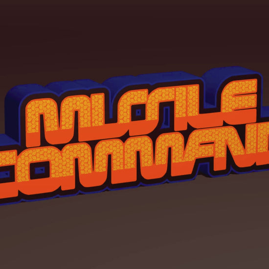 Missile Command (1980) Inspired Arcade Marquee Wall Sign, Desk Display, or Shelf Souvenir which is internally illuminated with high density LEDs and USB powered. Purchase available for limited time.