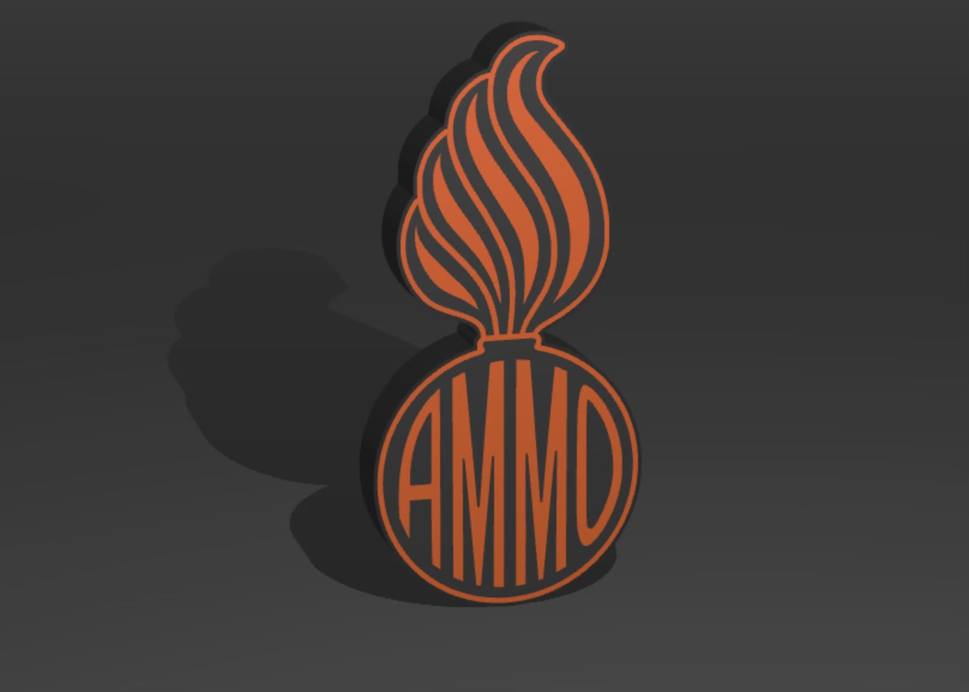 Hazard Plaque Black & Orange versions (variation) the U.S. Air Force (USAF) and U.S. Army AMMO PissPot Custom Insignia Wall Sign, Desk Display, or Shelf Souvenir which is internally illuminated with high density LEDs and USB powered. Purchase available for limited time.