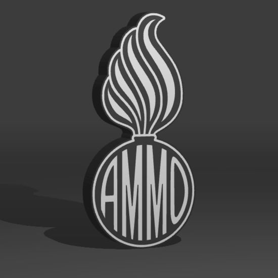 The U.S. Air Force (USAF) and U.S. Army AMMO PissPot Custom Insignia Wall Sign, Desk Display, or Shelf Souvenir which is internally illuminated with high density LEDs and USB powered. Purchase available for limited time.